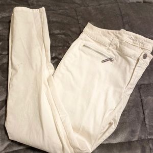 Michael Kors Size 10 White Skinny Jeans